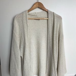 LAST CHANCE- DONATING ON THURSDAY Anthropologie Cream Knit Cardigan
